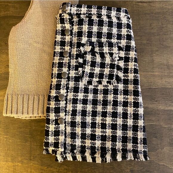 Carolina Belle Dresses & Skirts - Carolina Belle Black and White Plaid Skirt